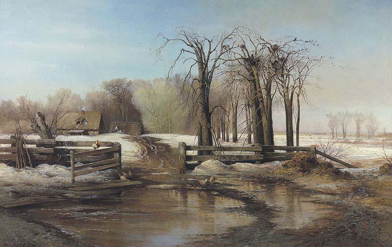 Alexei Savrasov Spring Day, oil painting image